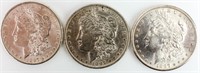 Coin 3 Morgan Silver Dollars 1897-P, O & S