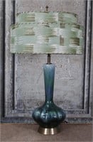 A Mid Century Modern Glazed Pottery Table Lamp