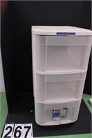 3 Drawer Storage Container 27"T X 12.5"W X 16"D