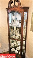 Large Glass Front Corner China/Curio Cabinet