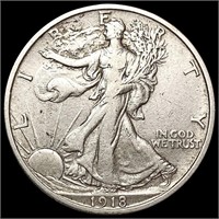 1918-S Walking Liberty Half Dollar CLOSELY