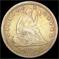 1876-S Seated Liberty Quarter NICELY CIRCULATED
