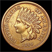 1860 Indian Head Cent CHOICE AU