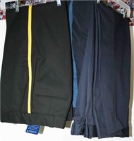 (3) Uniform Trousers, Size (2) - 38, (1) - 36
