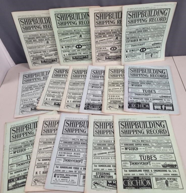 1916-18 Shipbuilding and Shipping Record Journals
