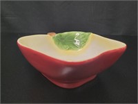 Porcelain Apple Bowl vtg