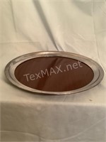Silver Trimmed Serving Tray