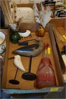 Wooden Bird Art, Bud Vases
