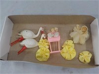 Antique Baby cake toppers