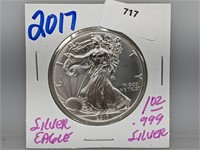 2017 1oz .999 Silver Eagle $1 Dollar