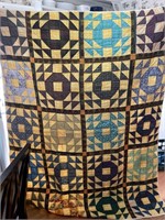 Beautiful quilt, fall light colors believed to be