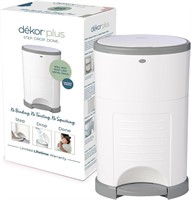 Dekor Plus Hands-Free Diaper Pail  White Pail