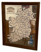 Vintage Bailey’s Irish Name Map