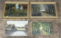 (E) Oil Paintings Largest 9.5 x 12.5