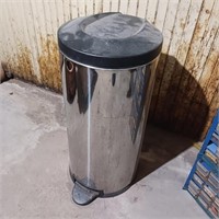Metal Flip Top Garbage Can