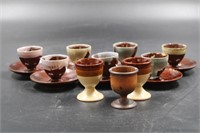 COLLECTION OF POTTED EGG CODDLERS