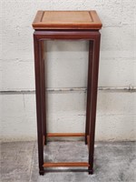 Rosewood Pedestal Plant Stand