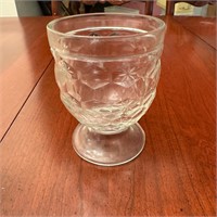 Vintage Thumbprint Burst Glass