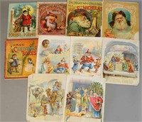FIVE EARLY CHRISTMAS BOOKS & PAGES