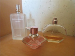 3 bottles of perfume