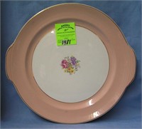 Floral decorated serving platter