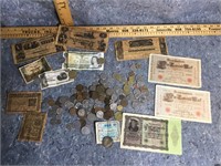 Group lot of foreign money