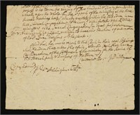 Massachusetts, Early American Document, Signed