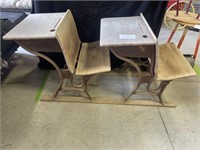 Antique school desks AS Co. number 2