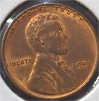 Uncirculated 1951 wheat penny