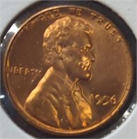 Uncirculated 1956 Lincoln wheat penny