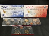 2001 P&D Uncirculated Coin Set