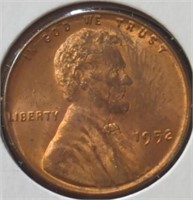 Uncirculated 1952 wheat penny