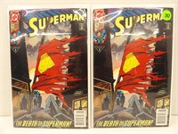 Superman #75 Lot of 2 - Death of Superman