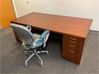 Massive Wood Office Desk w/ Chair