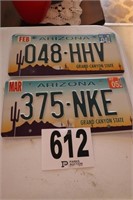 (2) License Plates(R7)