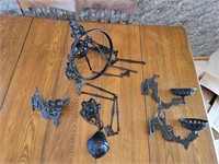 Cast Iron Hanging Oil Lamp - Wall Sconces