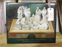 Lot # 4317 - Porcelain Nativity Scene (set of