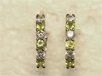 $100. S/Silver Peridot Earrings