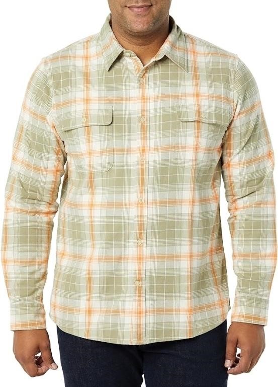 LARGE - Goodthreads Men's Slim-Fit Long-Sleeve Str