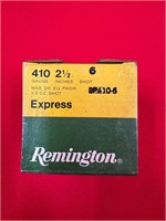 Box of 25 Remington .410 2 1/2" 6 Shot Shells