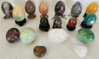 Alabaster Egg Collection Lot Italy