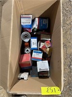 BOX OF MISC OIL FILTERS