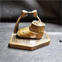 Copper Baby Shoes Bookend