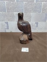 Hard wood hand carved eagle