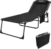 KingCamp Chair Black, Oversize Padded, 330lb