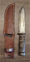 WW2 Cattaraugus Knife 225Q With Leather Case