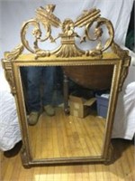 Wood Frame Mirror Painted Gold Very Decorative