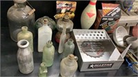 Glass Bottles, Pin, Etc