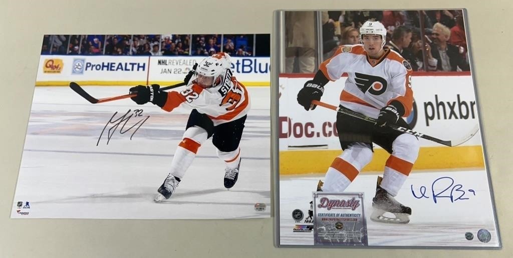3pc Signed Flyers NHL Hockey Photos w/ COAs