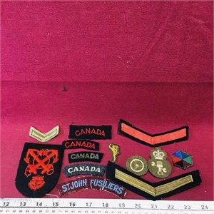 Lot Of 13 Military Patches / Flashes